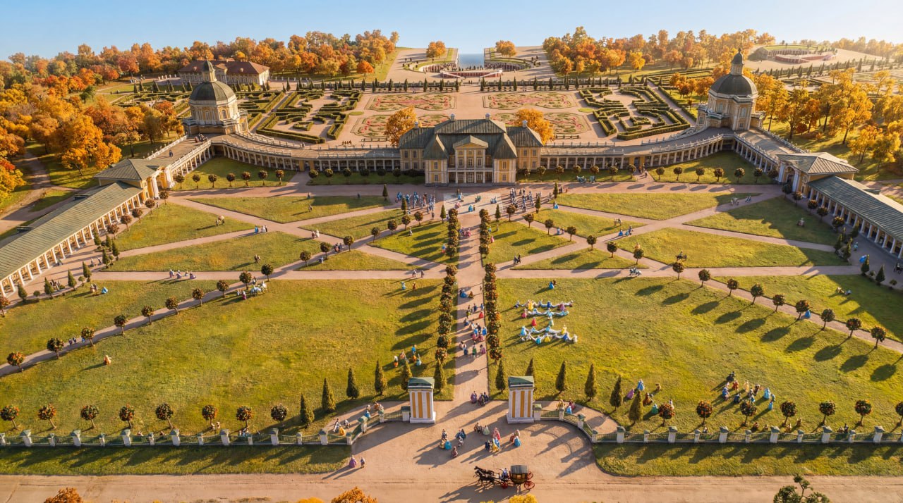 Ассамблея в большом Меньшиковском дворце .