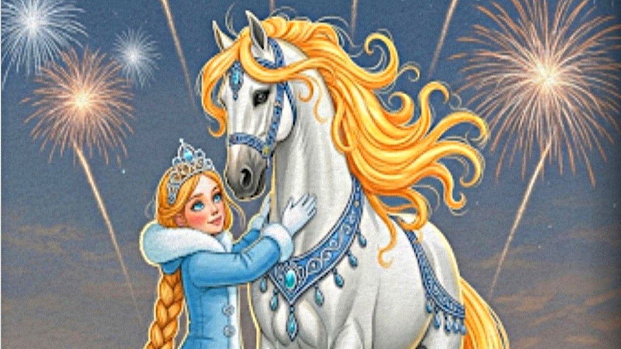 Мультфильм для детей "Золотая грива Нового года"