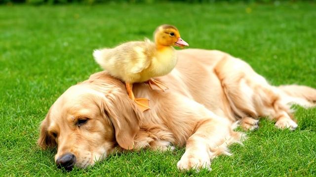 Утёнок и собака