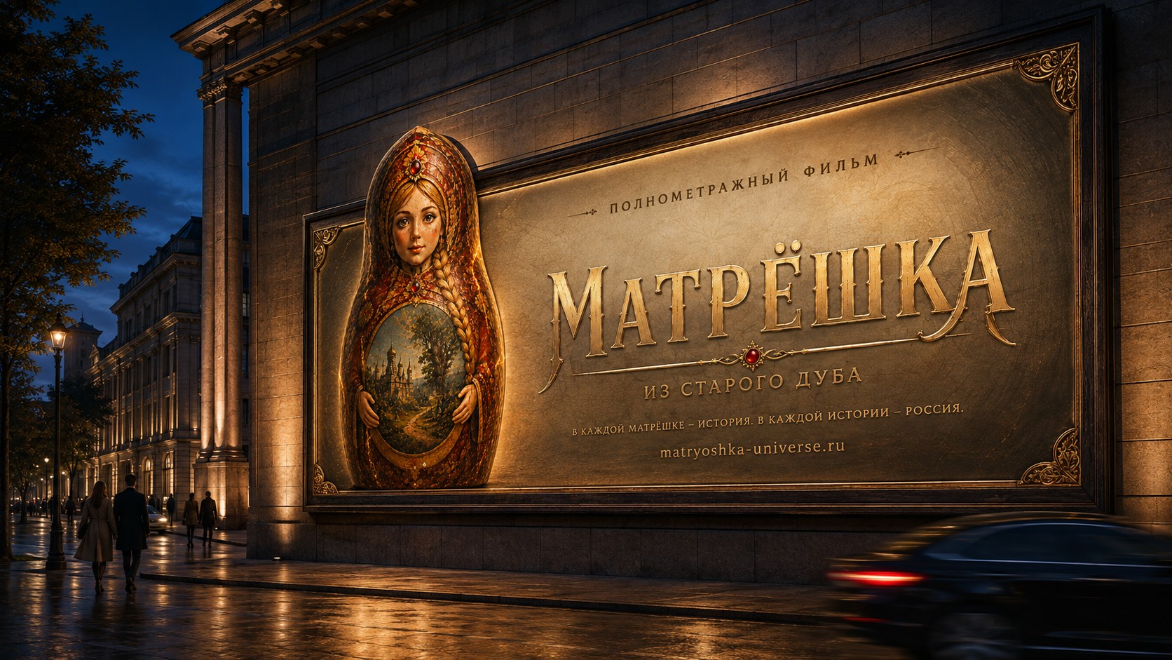 Матрёшка из дуба