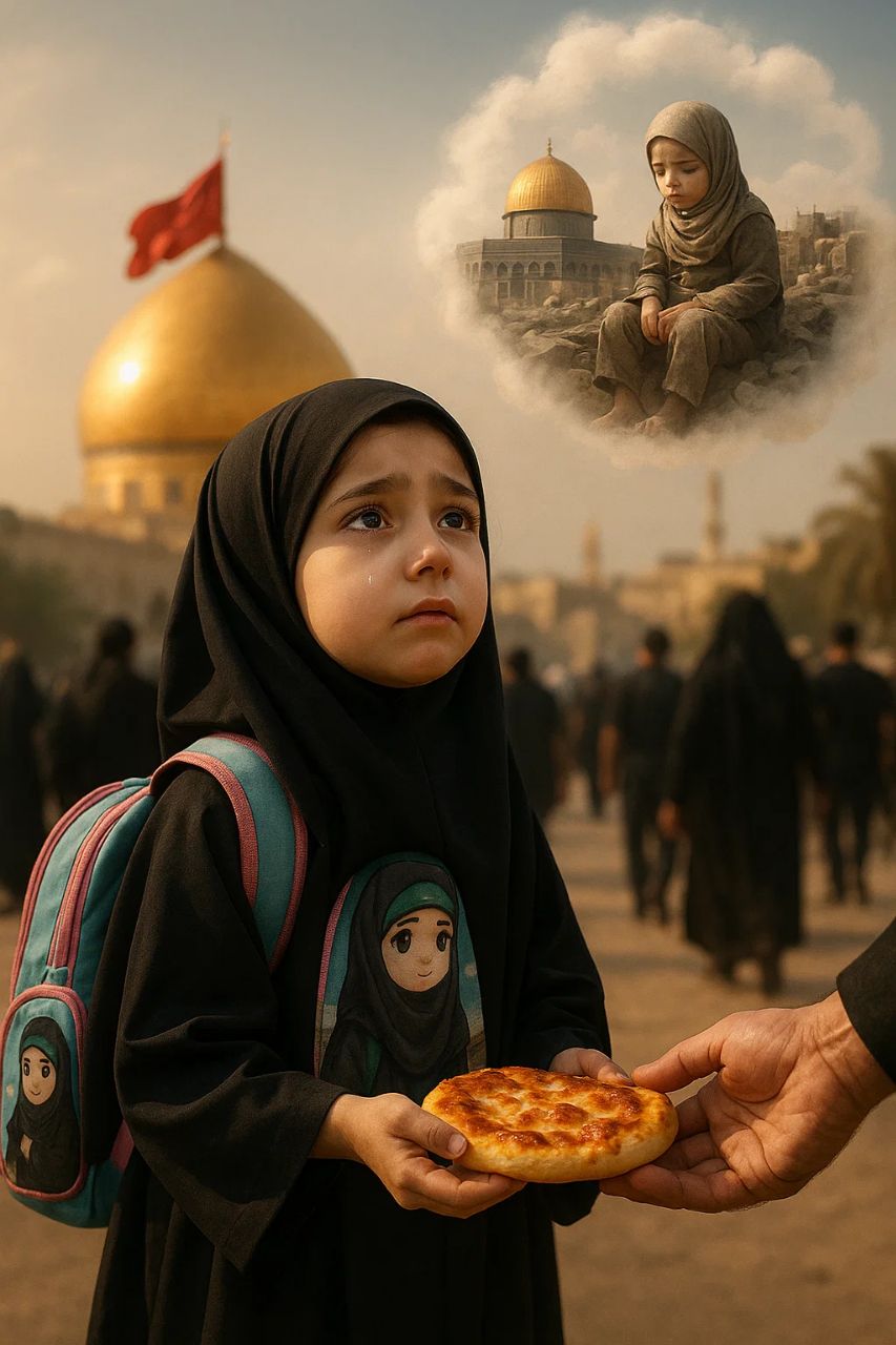 Sorrow fills my heart when I see you hungry and helpless, dear child of Gaza.