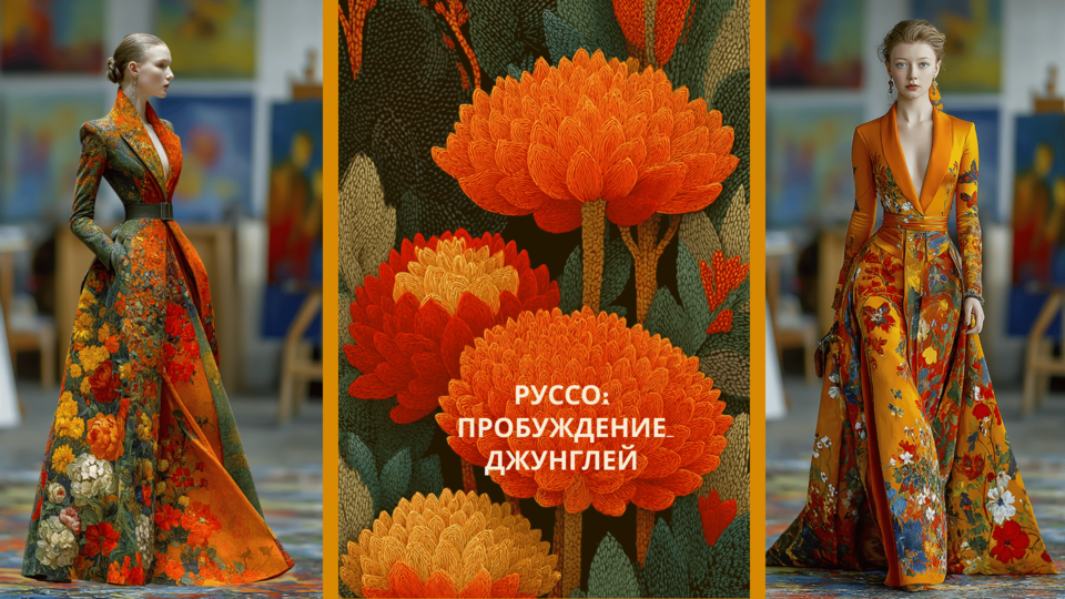 Коллекция "Руссо: пробуждение джунглей" AI-Generated Fashion Project